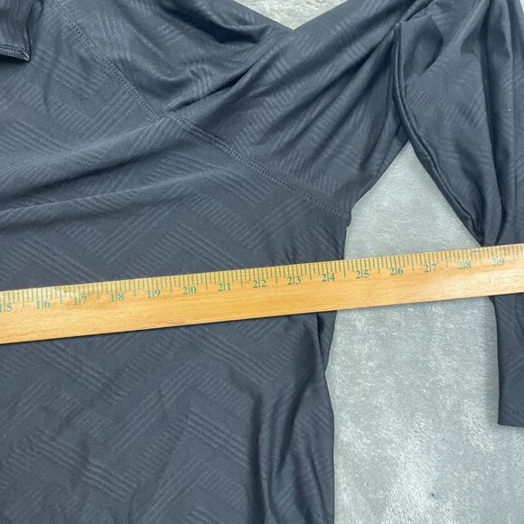 Gerry Mens Black Lightweight Long Sleeve Quarter Zip Pullover XL a1060 - Picture 4 of 7